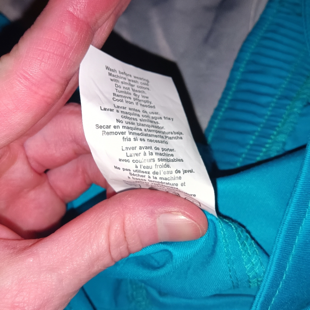 NWT Women's Cherokee Teal Wide Leg Drawstring Workwear Scrub Pants M - Picture 6 of 7
